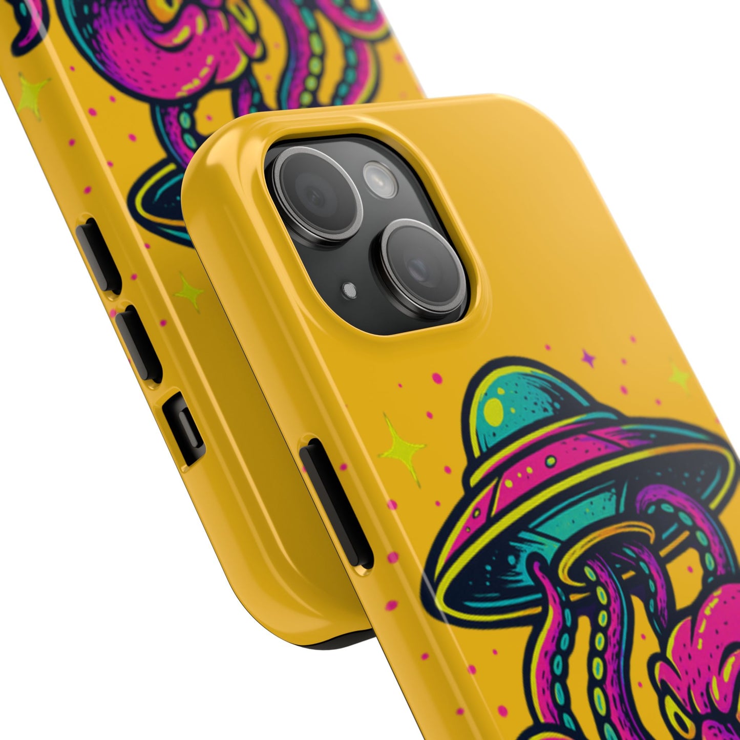kraken Phone Case | Unique Yellow Design for Alien Lovers