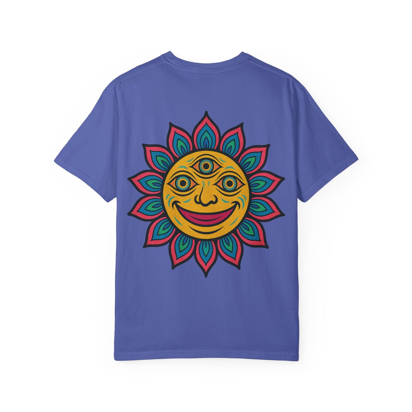 Colorful lotus Sun Graphic Tee
