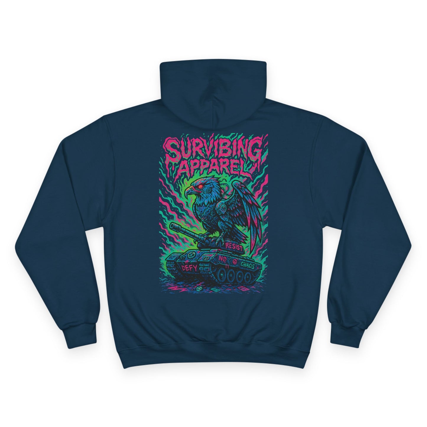 Eagle Tank Champion Hoodie - birds aren't real drop