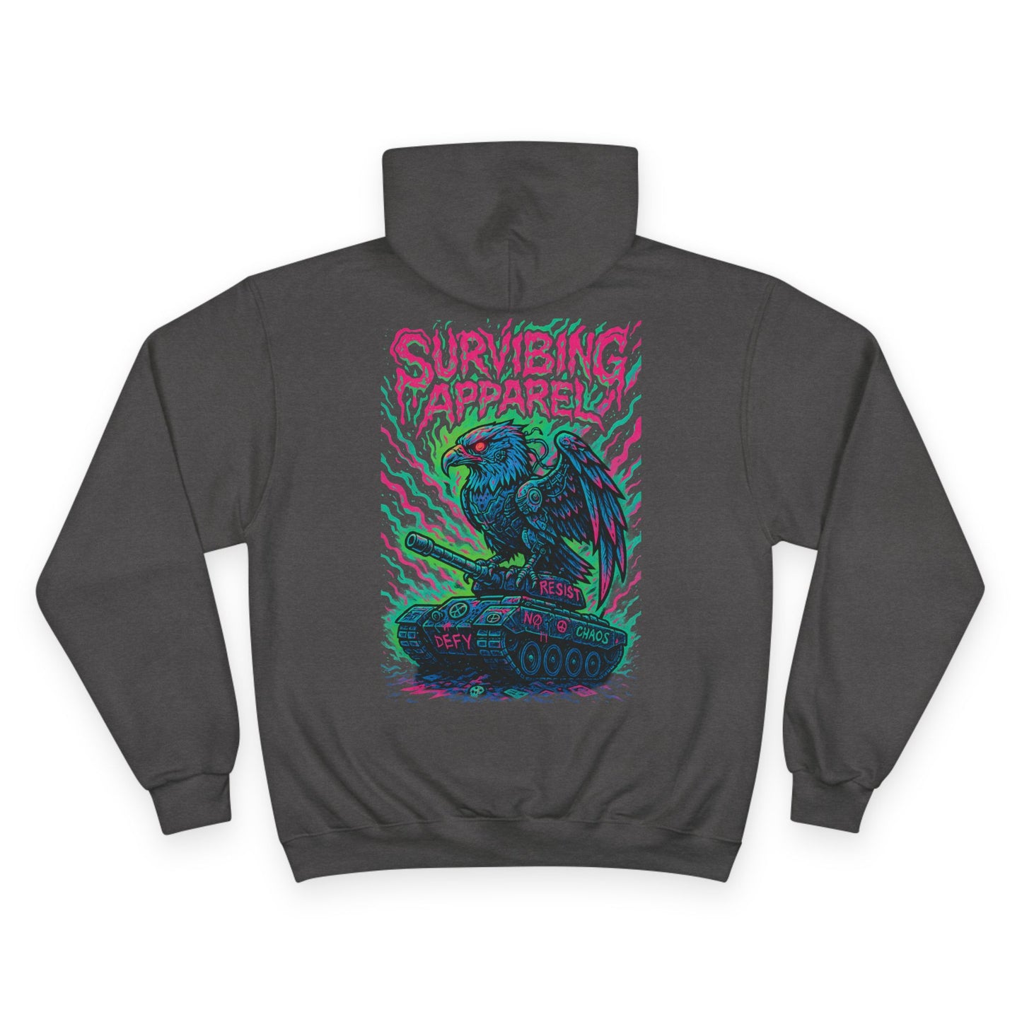 Eagle Tank Champion Hoodie - birds aren't real drop
