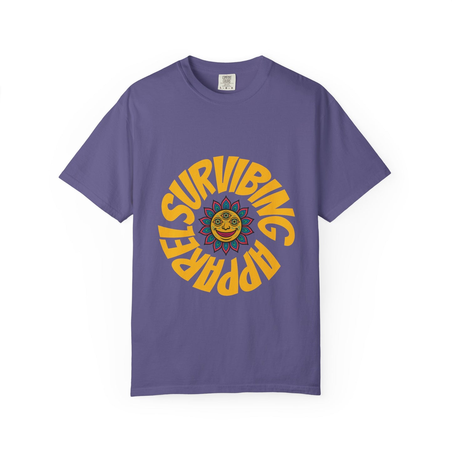 Colorful lotus Sun Graphic Tee