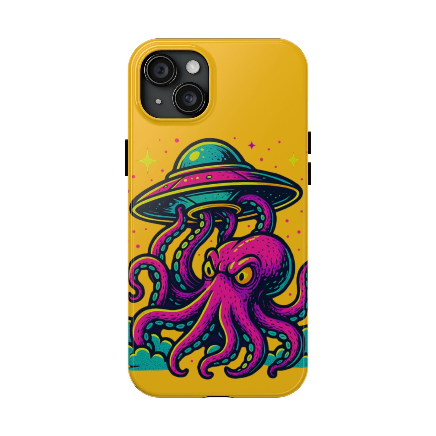 kraken Phone Case | Unique Yellow Design for Alien Lovers