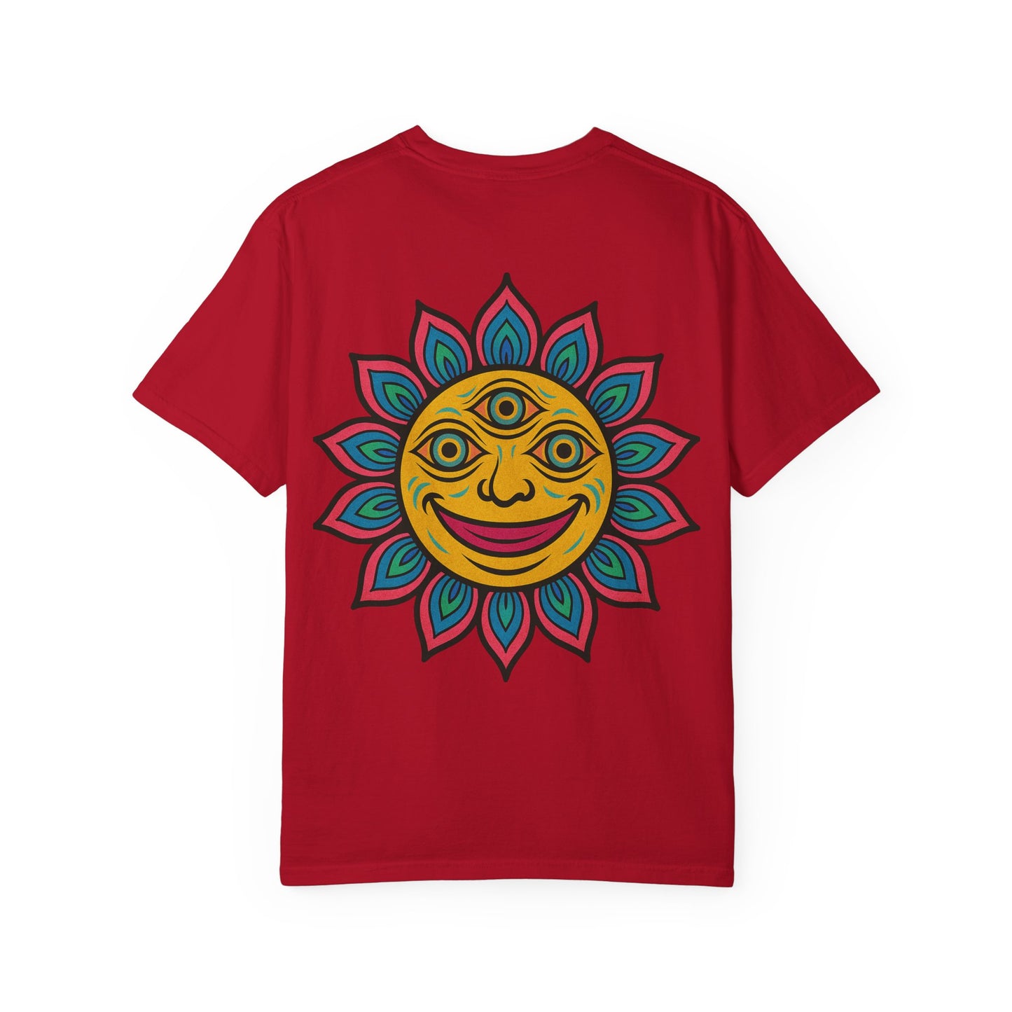 Colorful lotus Sun Graphic Tee