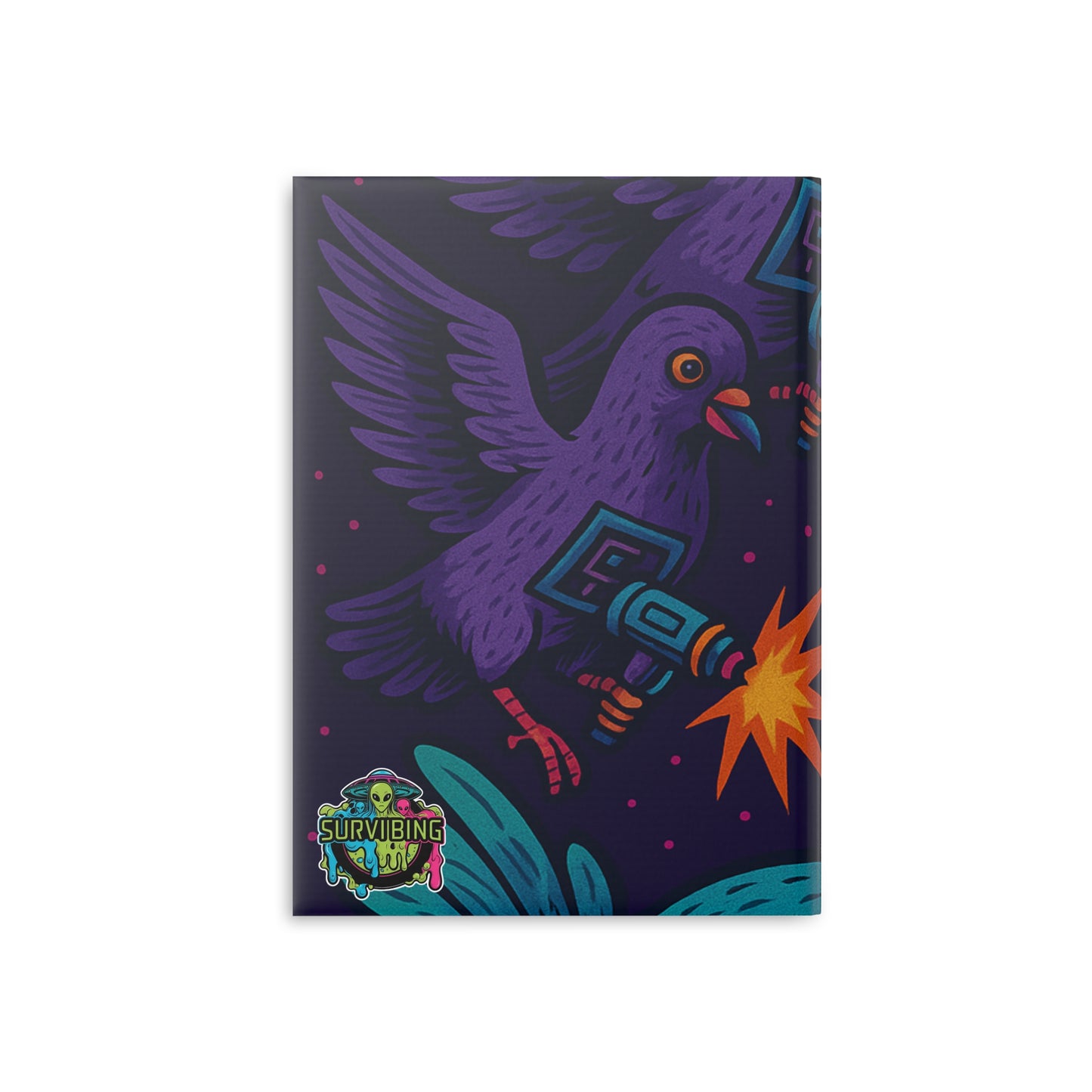 Cosmic Creature Hardcover Notebook | Quirky Alien & Octopus Design | Perfect for Creatives