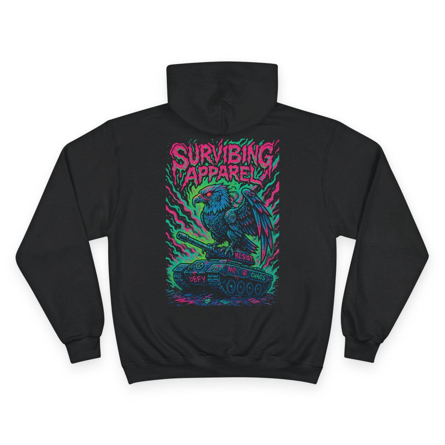 Eagle Tank Champion Hoodie - birds aren't real drop