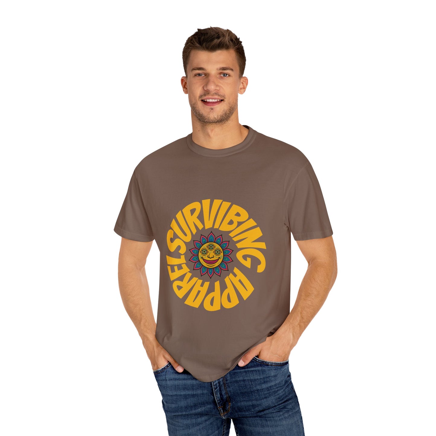 Colorful lotus Sun Graphic Tee