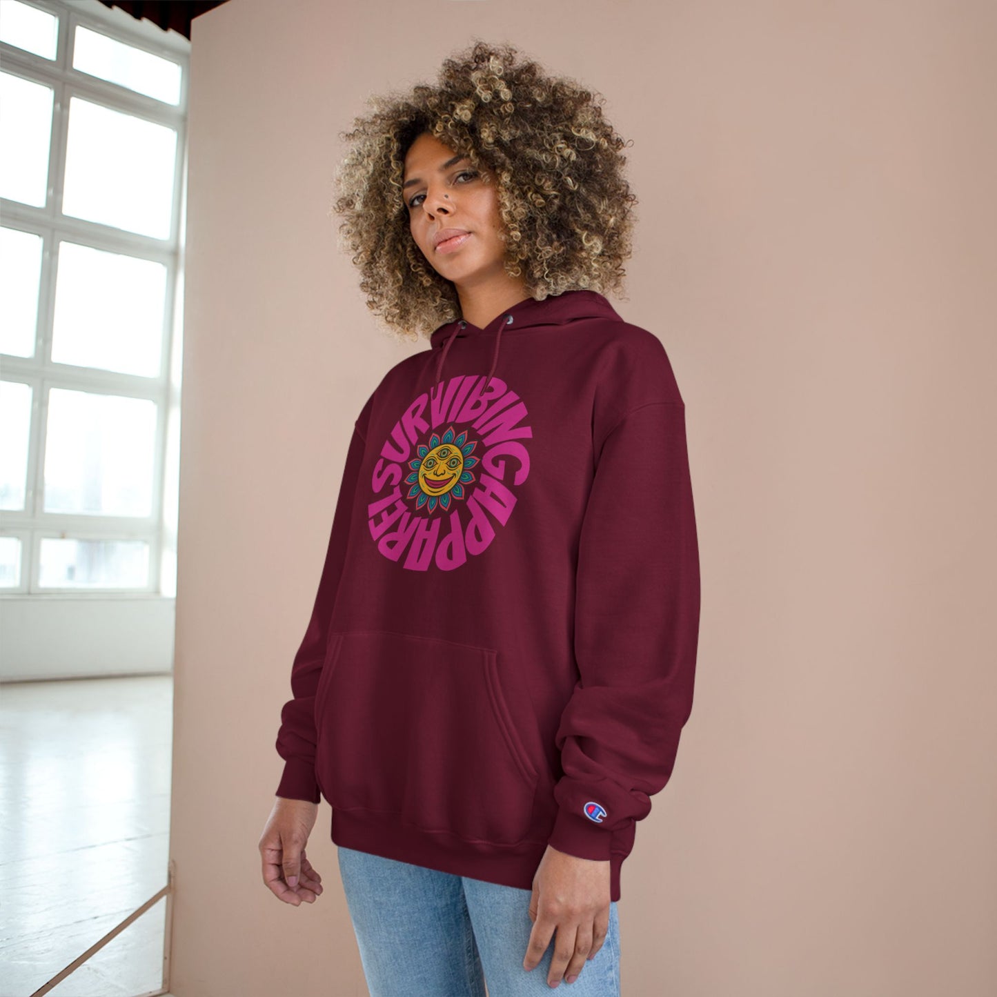 Lotus sun Champion Hoodie