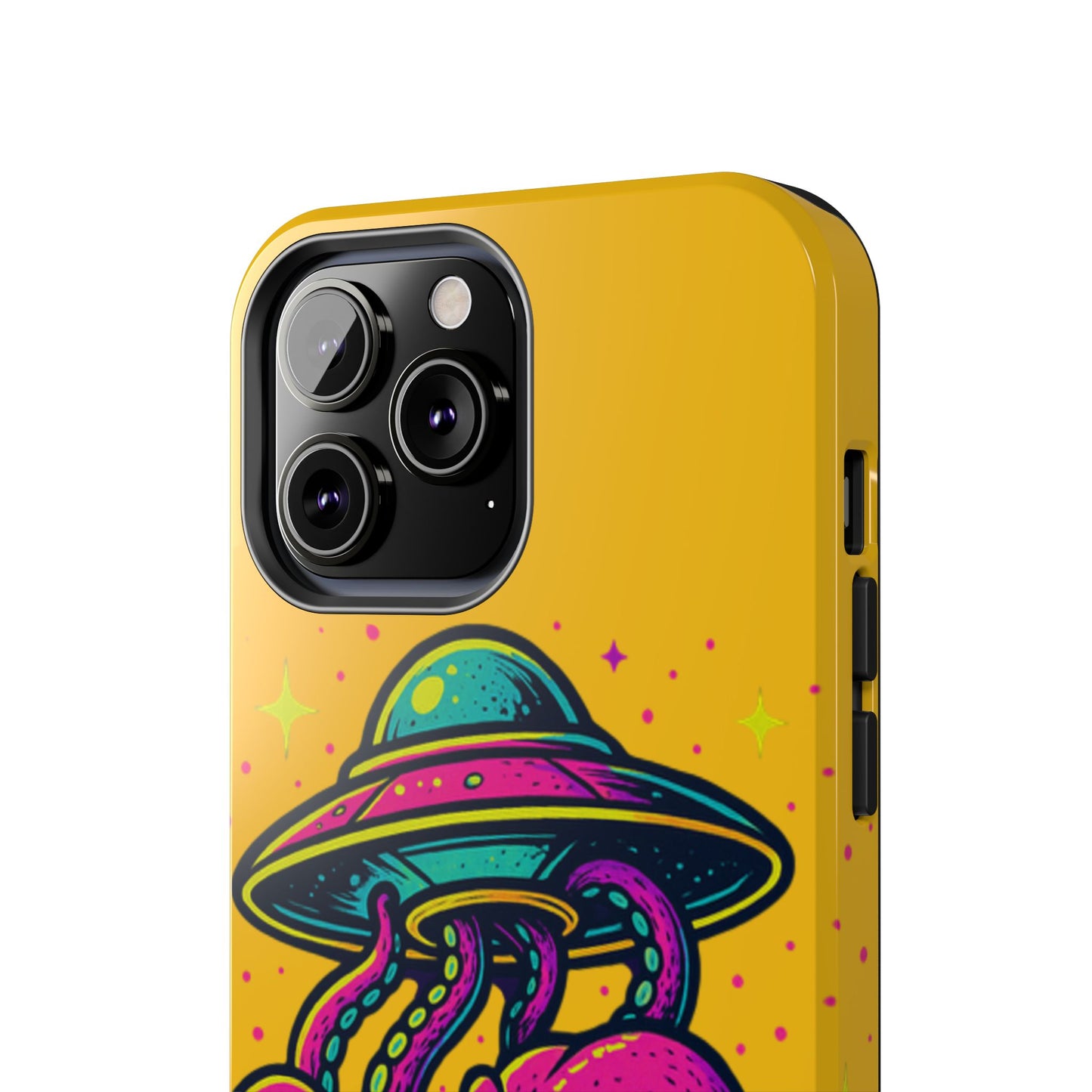kraken Phone Case | Unique Yellow Design for Alien Lovers