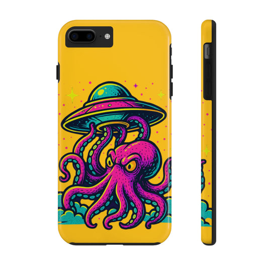 kraken Phone Case | Unique Yellow Design for Alien Lovers