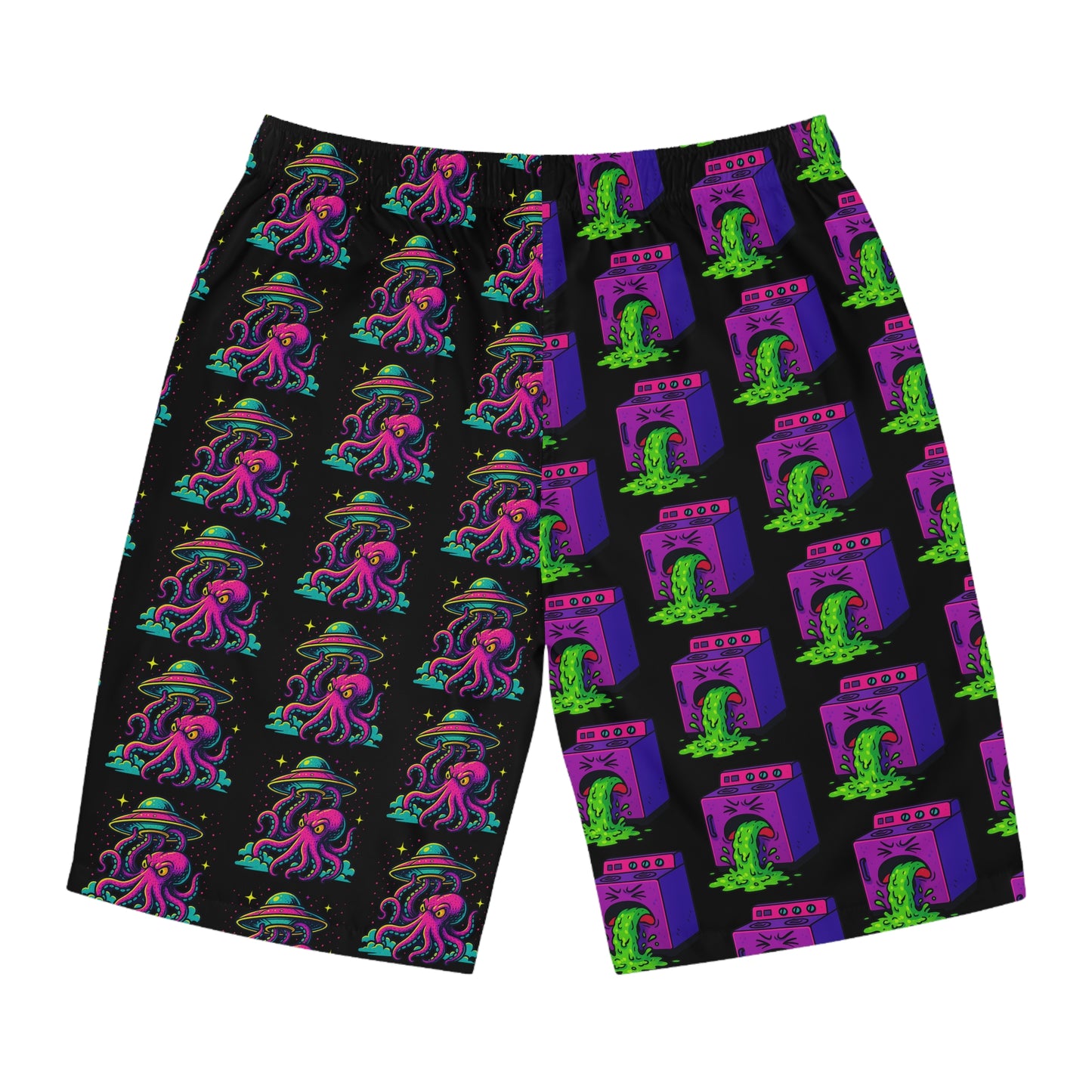 Colorful Octopus Men's Board Shorts - Funky Summer Swimwear