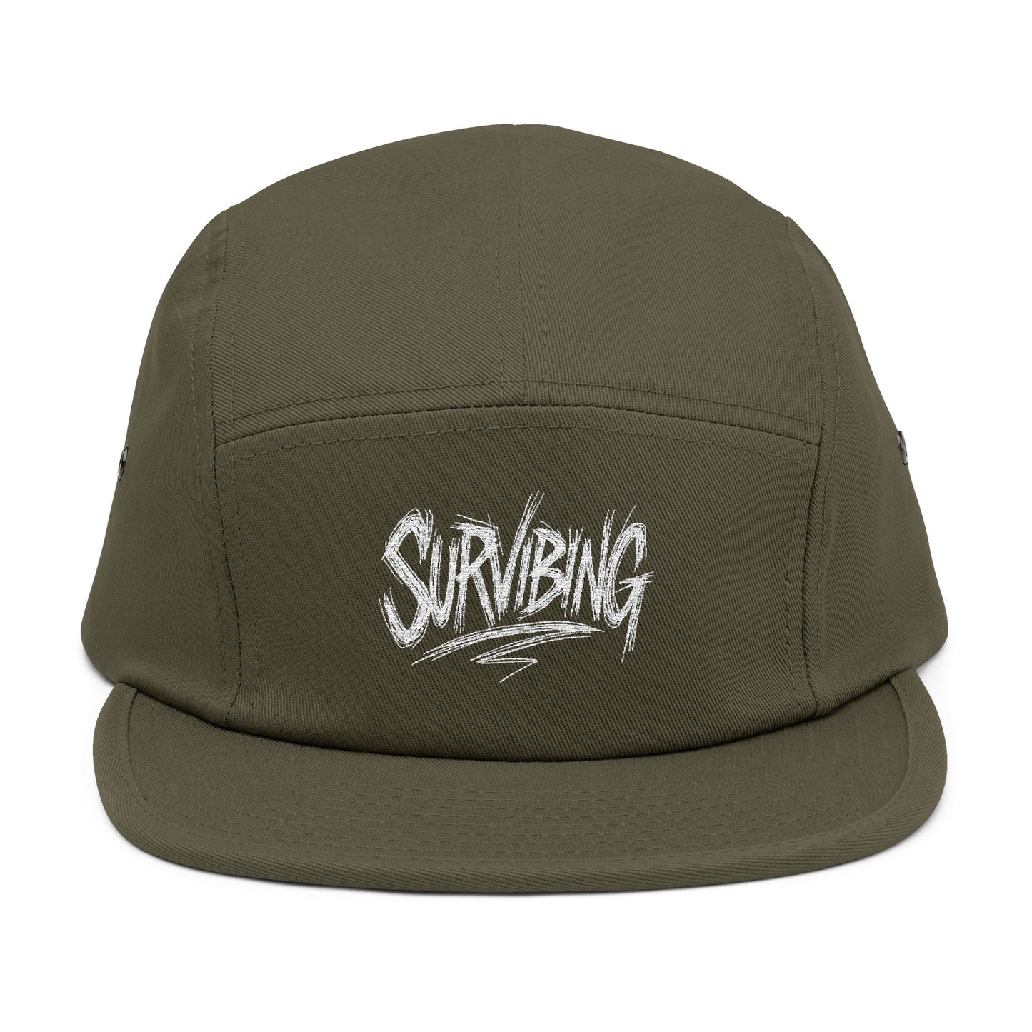 Survibing Embroidered 5 Panel Cap - Casual Streetwear Hat