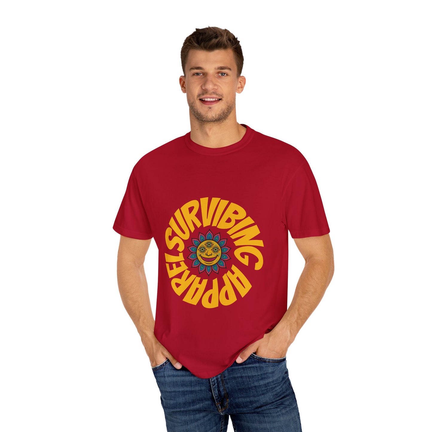 Colorful lotus Sun Graphic Tee