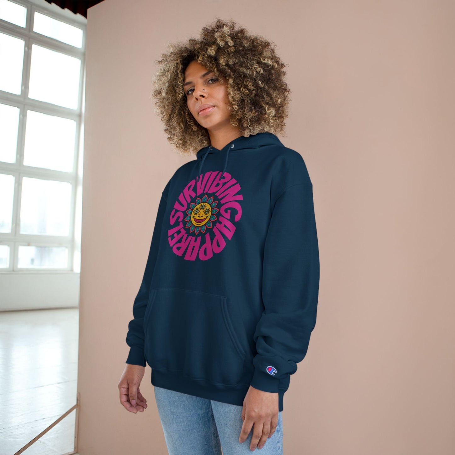Lotus sun Champion Hoodie
