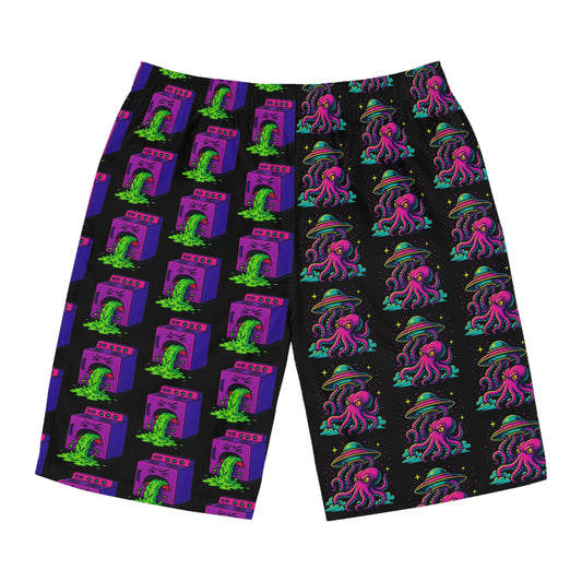 Colorful Octopus Men's Board Shorts - Funky Summer Swimwear