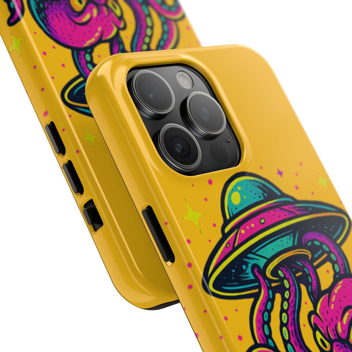 kraken Phone Case | Unique Yellow Design for Alien Lovers
