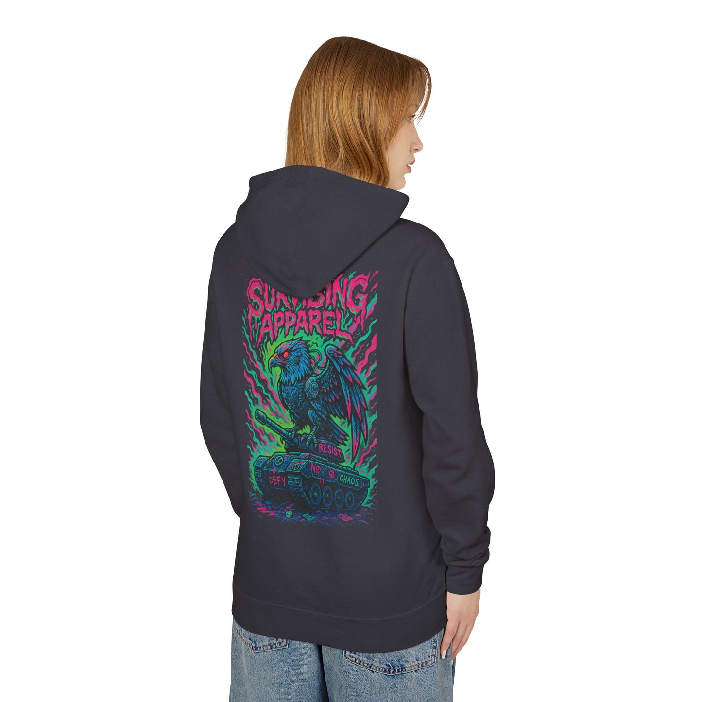 eagle tank - pocketless hoodie - birds aren't real drop