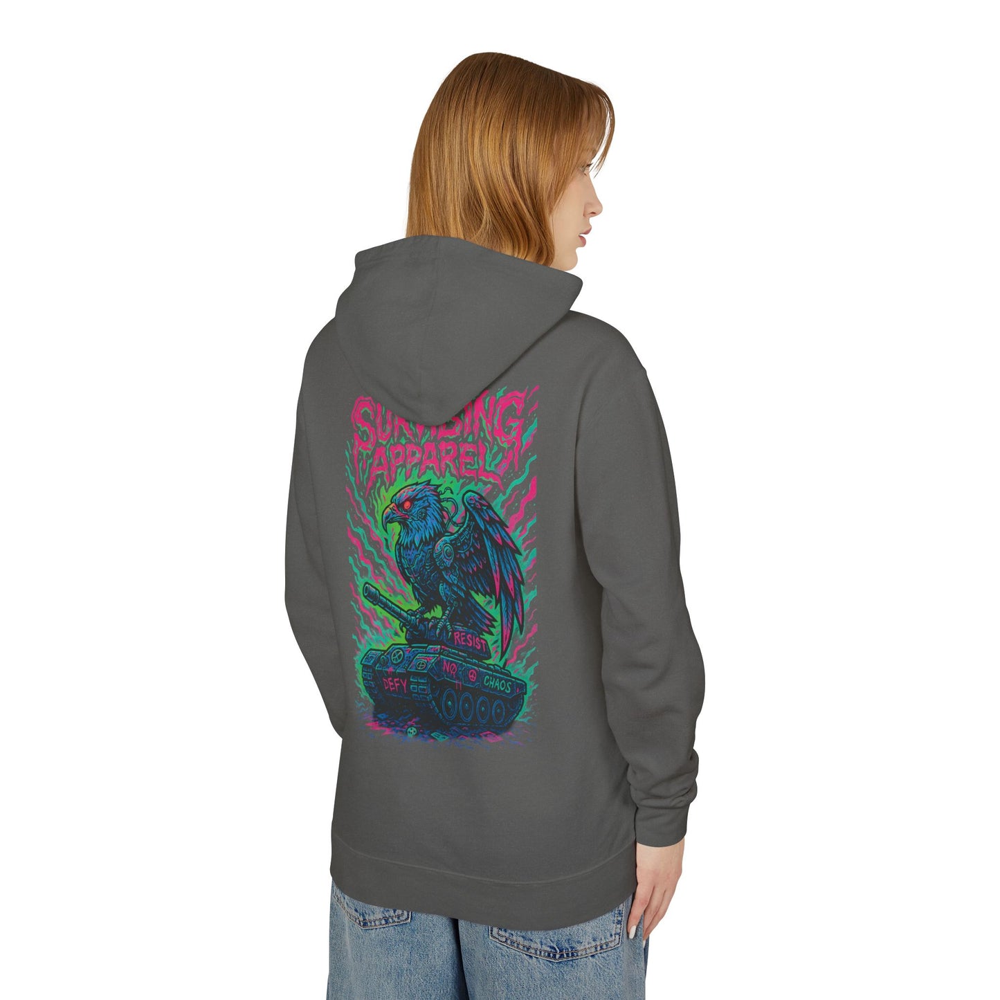 eagle tank - pocketless hoodie - birds aren't real drop