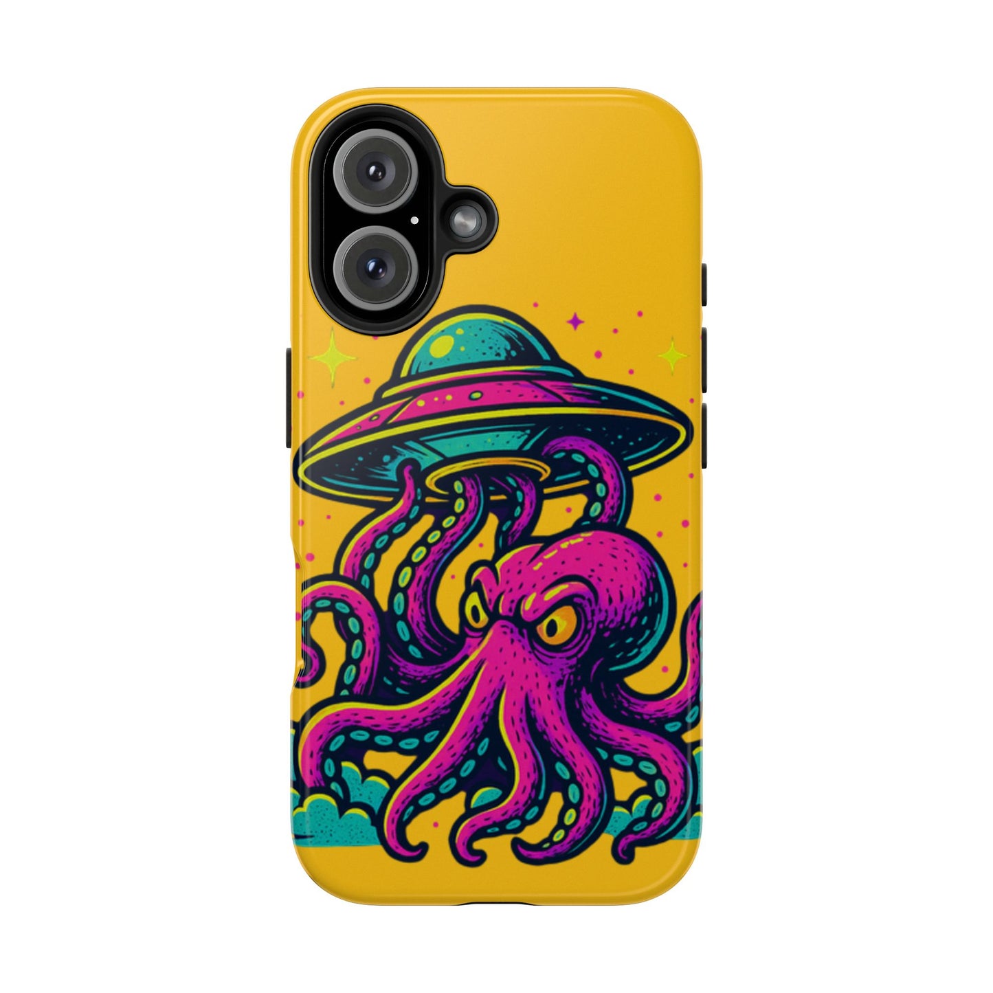 kraken Phone Case | Unique Yellow Design for Alien Lovers