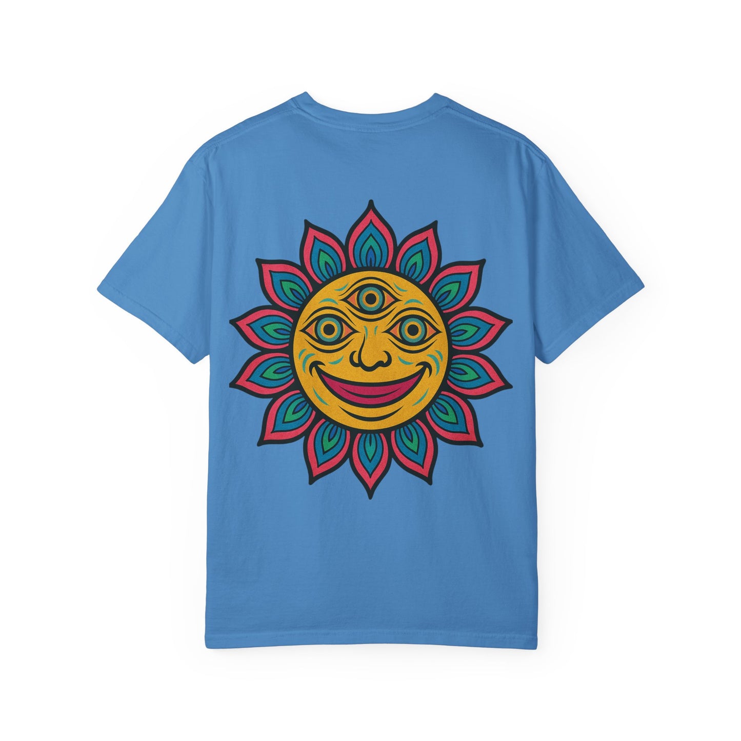 Colorful lotus Sun Graphic Tee