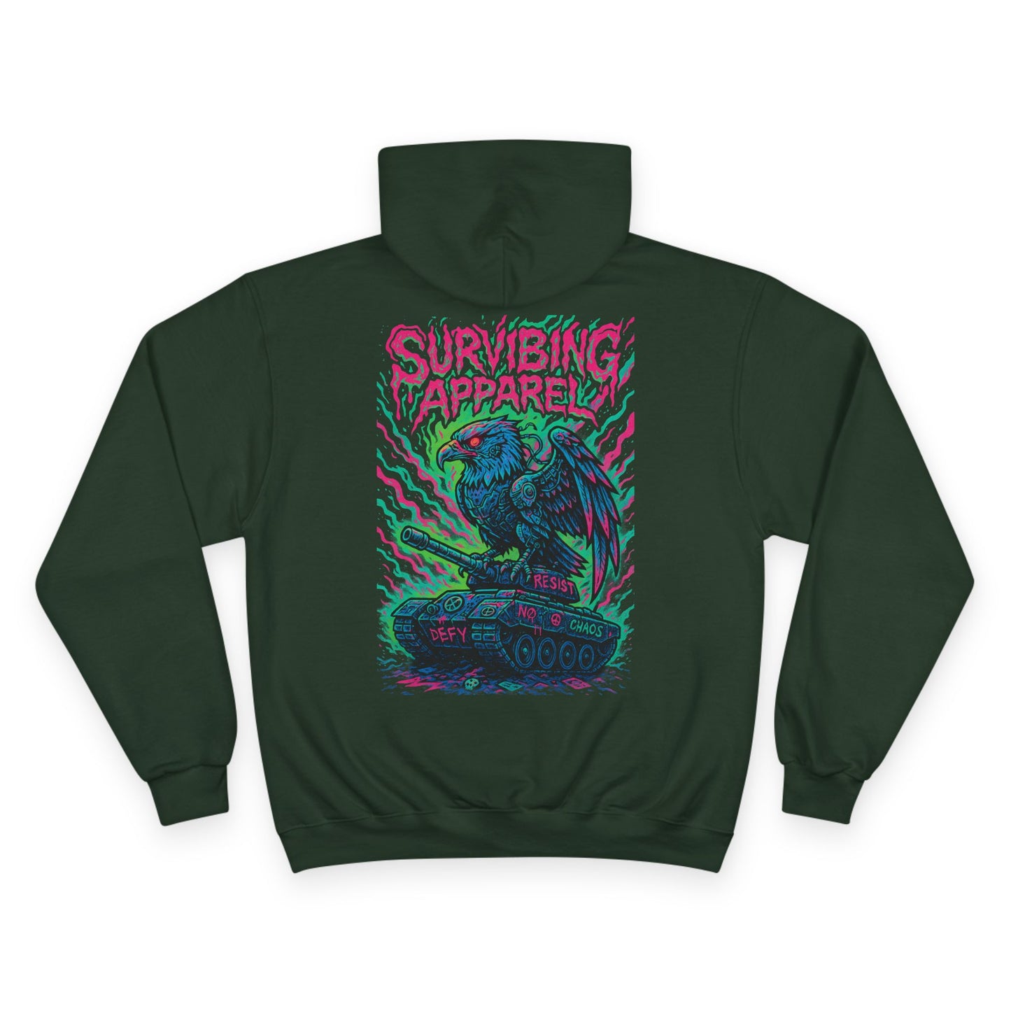 Eagle Tank Champion Hoodie - birds aren't real drop