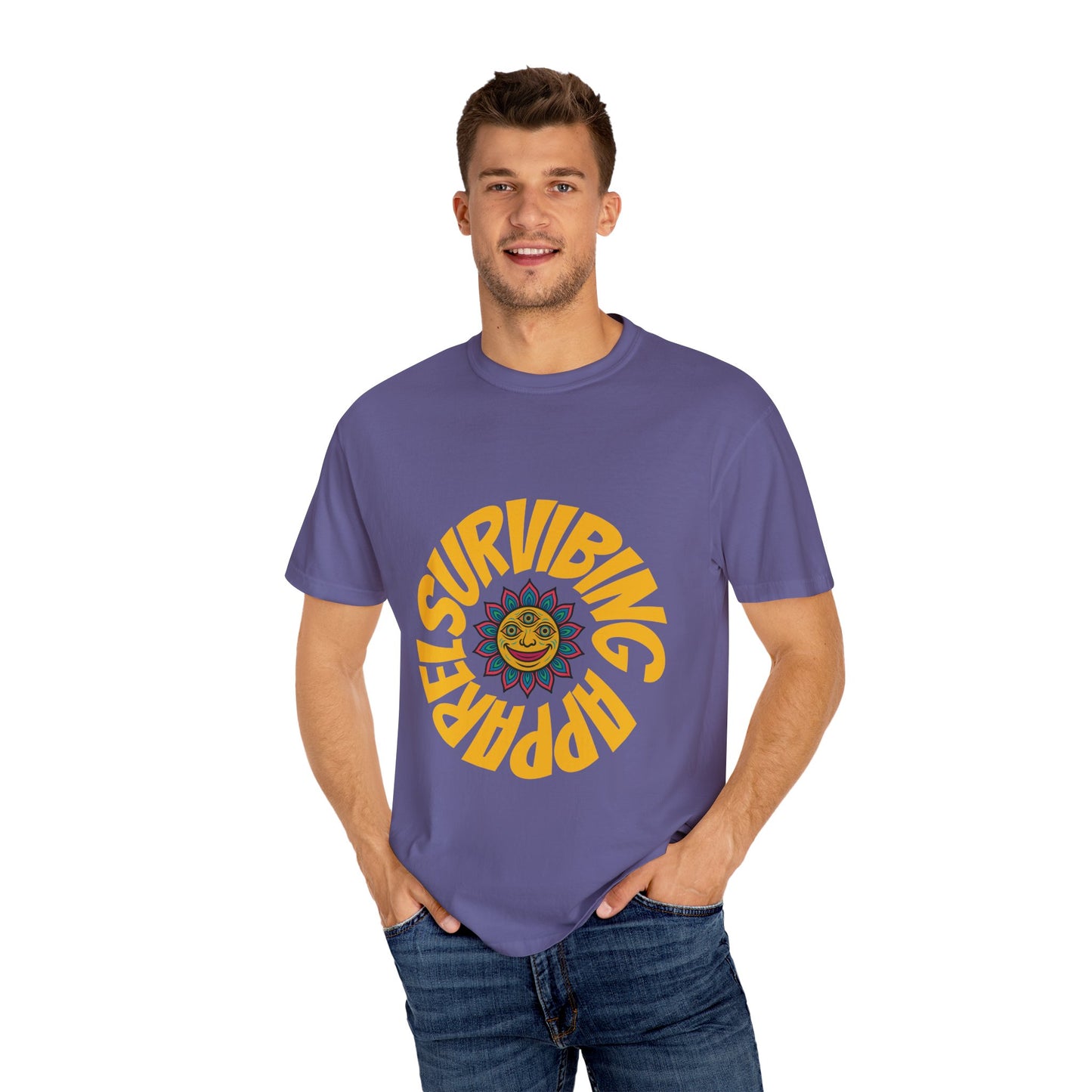 Colorful lotus Sun Graphic Tee