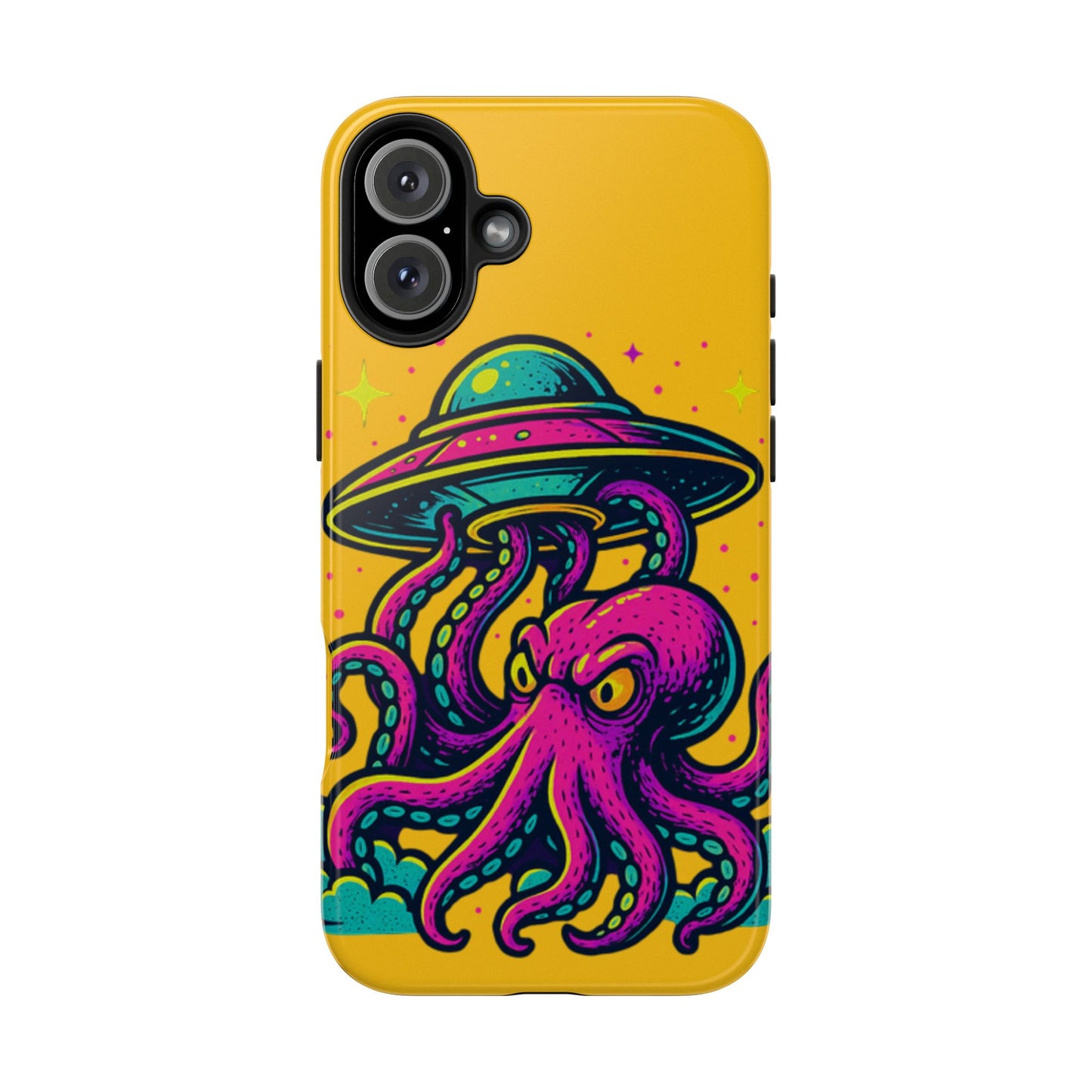 kraken Phone Case | Unique Yellow Design for Alien Lovers