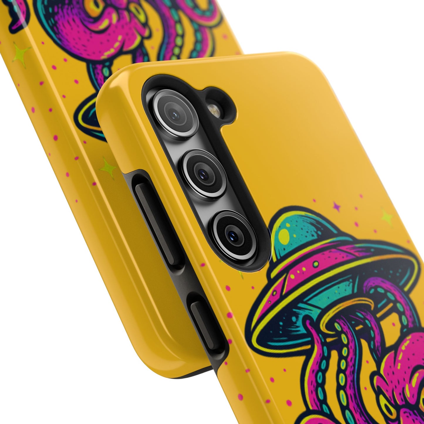 kraken Phone Case | Unique Yellow Design for Alien Lovers