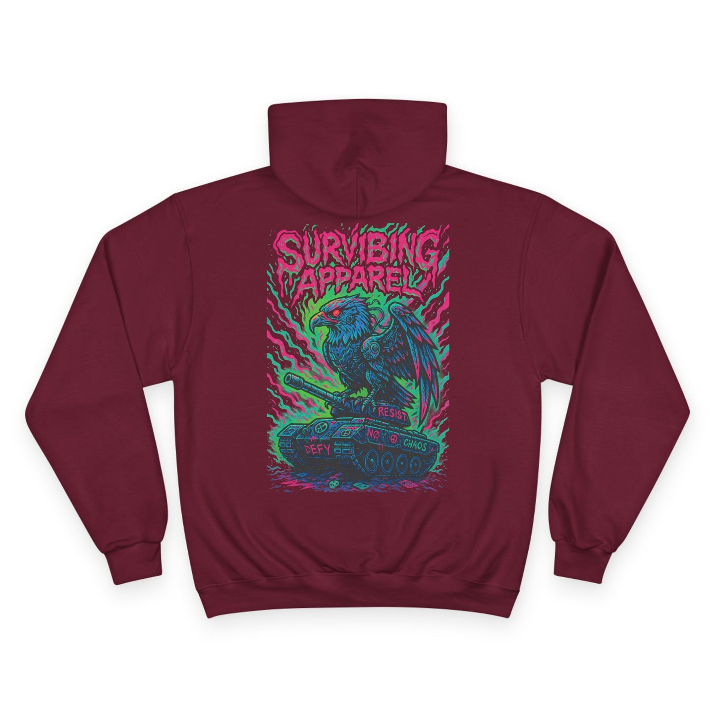Eagle Tank Champion Hoodie - birds aren't real drop