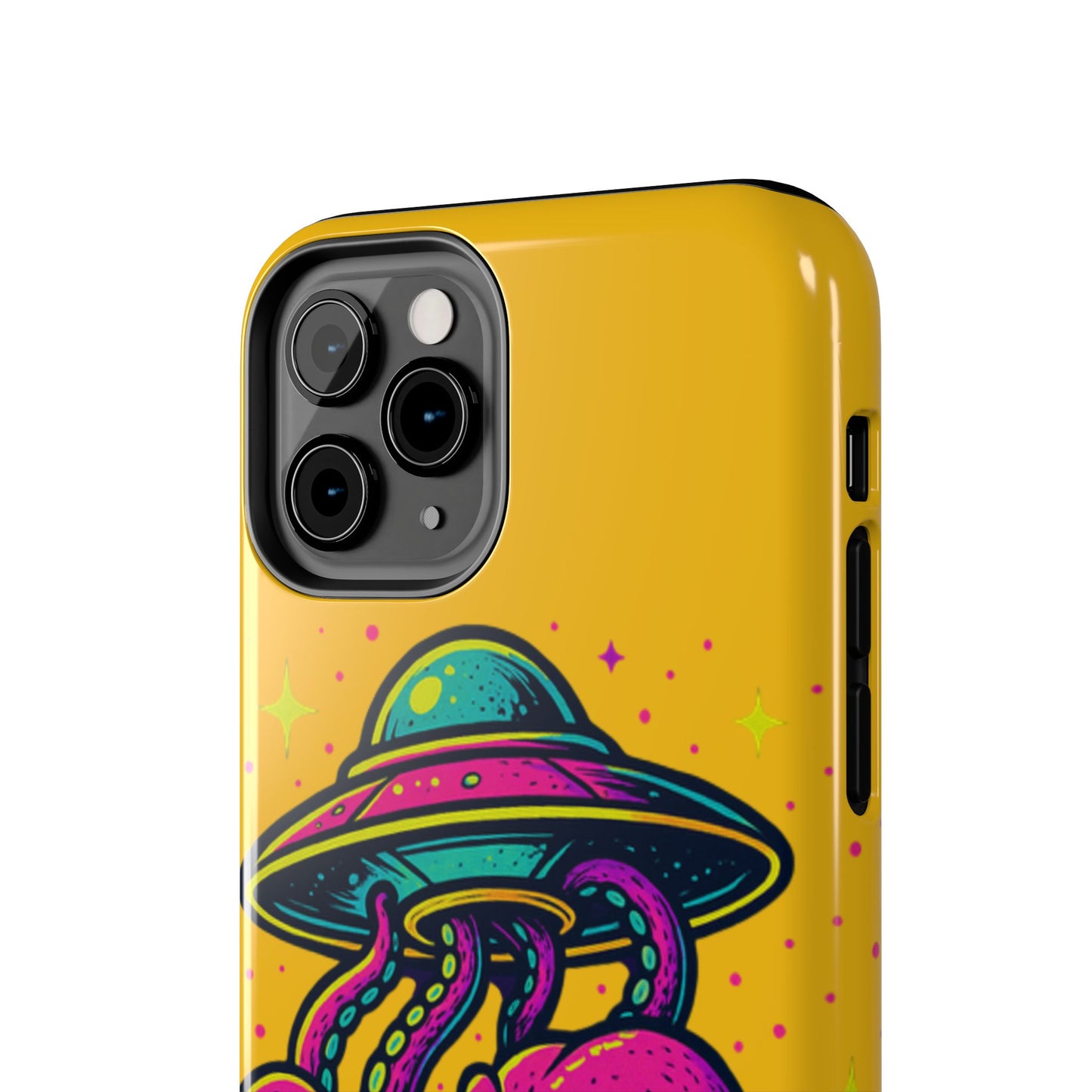 kraken Phone Case | Unique Yellow Design for Alien Lovers